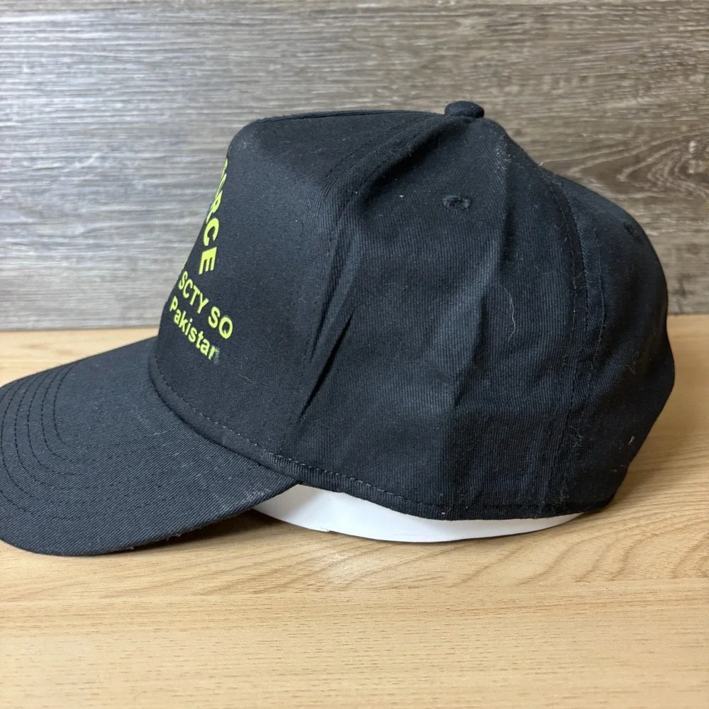 Air Force Hat Cap Snapback Black Trucker Adjustable